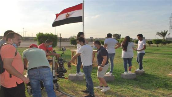 تصوير أغنية وطنية بعنوان قوة مصر في مدينة الإنتاج الإعلامي